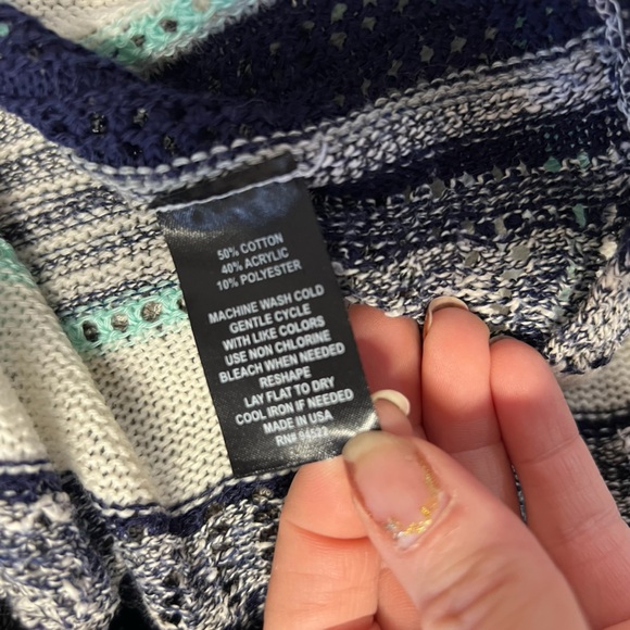 Say What? - Women’s Open Waterfall Cardigan Sz. SM - Picture 6 of 6